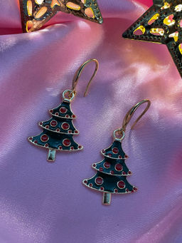 Digital Dress Room - Christmas Tree Charm Earrings