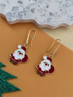 Digital Dress Room - Christmas Santa Claus Charm Earrings