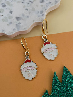 Digital Dress Room - Santa Claus Face Charm Earrings