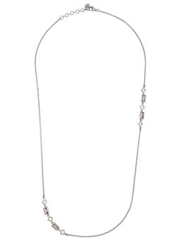 Tribe Amrapali - Sterling Silver Amethyst Chain Necklace