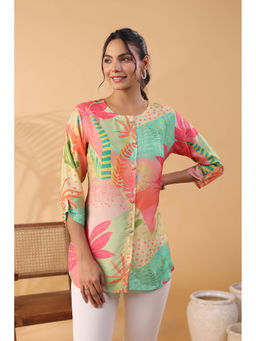 KAFTANIZE - Multi Print Russian Silk Tunic