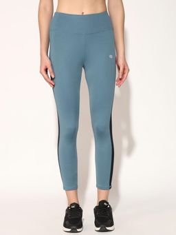 CLOTHWIK - Ankle Length Gym Blue Tights