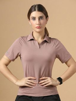 Muscle Torque - Bone-Dry Workout Polo Peach T-Shirt