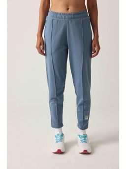 Sawsee - Pin-Tuck Straight Blue Trackpant