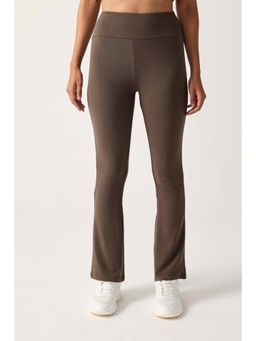 Sawsee - Earthkin Boot Cut Bamboo Yoga Brown Leggings