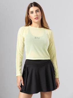 Muscle Torque - ALL Mesh Bone-Dry Workout Bodyfit Yellow T-Shirt