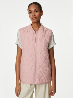 Marks & Spencer - Pink Recycled Thermowarmth Lightweight Quilted Gilet