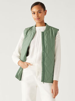 Marks & Spencer - Green Recycled Thermowarmth Lightweight Quilted Gilet