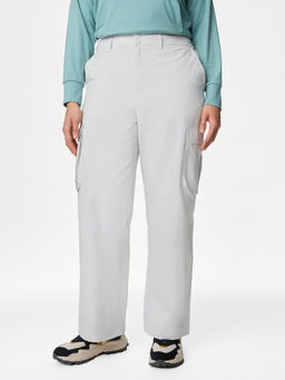 Marks & Spencer - Grey Storm Wear Cargo Wide Leg Trousers