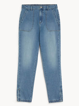 Marks & Spencer - Blue Cotton Rich Slim Fit Jeans