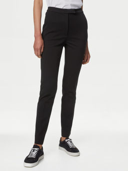 Marks & Spencer - Black Slim Fit Ankle Grazer Trousers