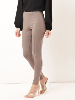 Marks & Spencer - Brown Solid Skinny Fit Treggings