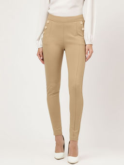 Marks & Spencer - Beige Skinny High Waist Treggings