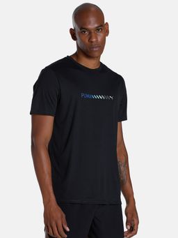 Puma - Run Favorite Logo Mens Black T-shirt