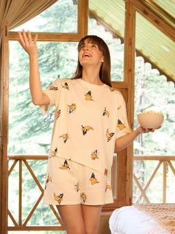 Sweet Dreams - Womens Looney Tunes Printed Shorts with T-Shirt