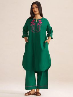 Ganga Fashions - Evergreen Kurta with Palazzo