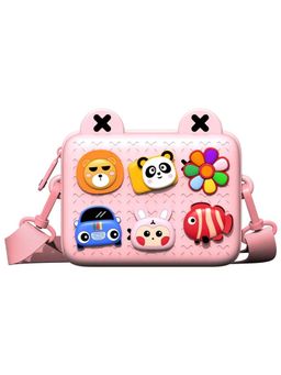StarAndDaisy - Pink Polyester Printed Sling Bag (S)