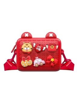 StarAndDaisy - Red Polyester Printed Sling Bag (S)