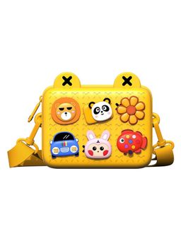 StarAndDaisy - Yellow Polyester Printed Sling Bag (S)