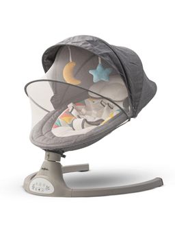 BAYBEE - Grey Premium Automatic Electric Baby Swing Cradle