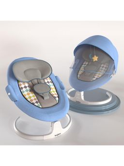 BAYBEE - Blue Lullabies Automatic Electric Baby Swing Cradle