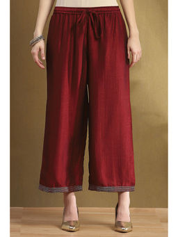 Biba - Womens Red Polyester Straight Palazzo