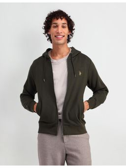 U.S. Polo Assn. Denim Co. - Regular Fit Full Sleeves Hoodie