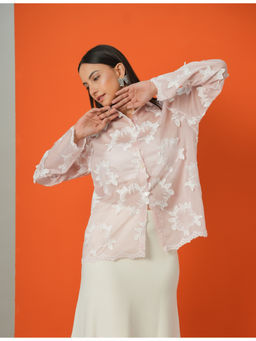 Heart Up My Sleeves - Pink Wild Flower Shirt