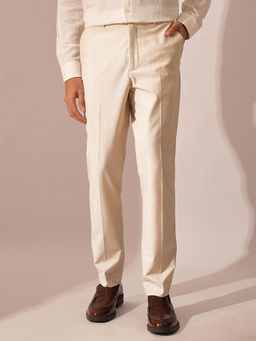 Selected - Beige Mid Rise Formal Pant