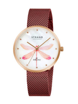 Strand by Obaku - Dragonfly Mop Dial Quartz Watch For Women (S700LXVWMD-DDP)