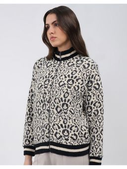 Monte Carlo - Women's Black High Neck Full Sleeve Sweatshirt