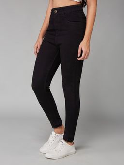 DOLCE CRUDO - Women's Black Skinny Denim Jeans