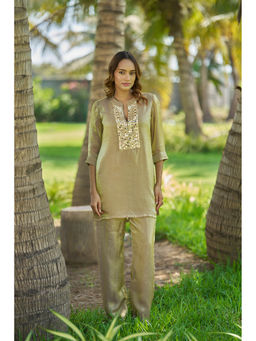 HOUSE OF MIRA - Women Gold Ishya Kurta And Pant