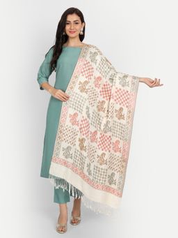 HK colours of fashion - Women Self Design Wool Shawl