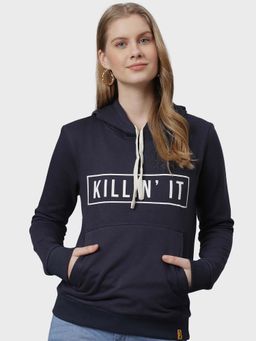 PINACOLADA - Blue Printed Sweatshirt