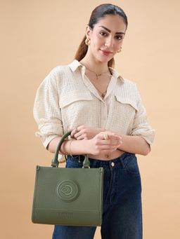 Caprese - Women Suite Olive Tote Bag with Detachable Strap