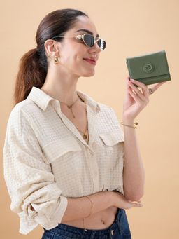 Caprese - Women Suite Olive Medium Flap Wallet