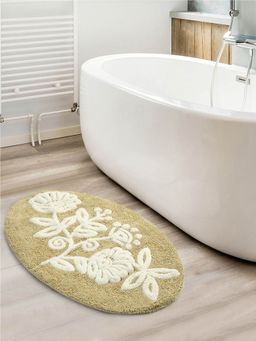 Saral Home - Beige Microfiber Bath Mat 50x80 cm