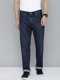 Levi's - Men 551 Navy Blue Straight Jeans