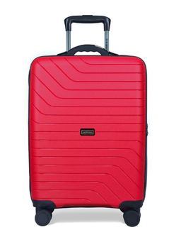 CARRIALL - Groove Red Smart Trolley Bag With Inbuilt Weighing Scale