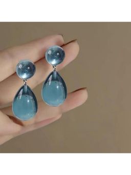ESTAILO FASHION - Blue Oceanic Essence Drop Earrings for women