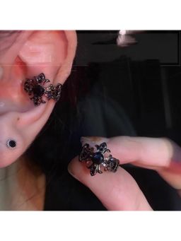 ESTAILO FASHION - Black Midnight Relic EarCuffs Earrings for Women