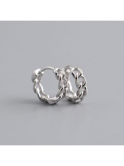 ESTAILO FASHION - Silver Gray-Glaze Chains Earrings for Women
