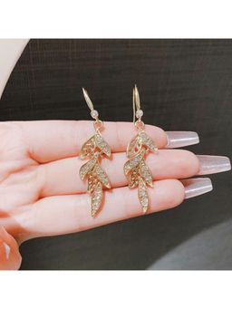 ESTAILO FASHION - White Golden Willow Cascades Earrings
