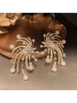 ESTAILO FASHION - White Stardust Comet Earrings