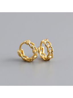 ESTAILO FASHION - Gold Honey-Glaze Chains Earrings