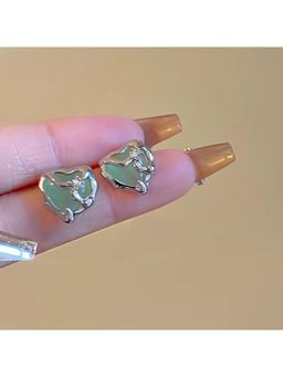ESTAILO FASHION - Green Molten Mint Studs Earrings