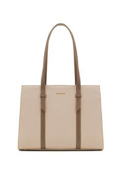 MIRAGGIO - Brianna 13 Inch Tote Bag-Beige (Large)