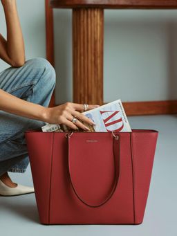 MIRAGGIO - Carmin 16 Inch Tote Bag - Red (L)