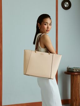 MIRAGGIO - Carmin 16 Inch Tote Bag - Ivory (L)